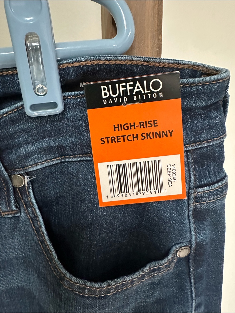 Buffalo David Bitton Medium Blue Stretch Skinny Jeans - Picture 6 of 9